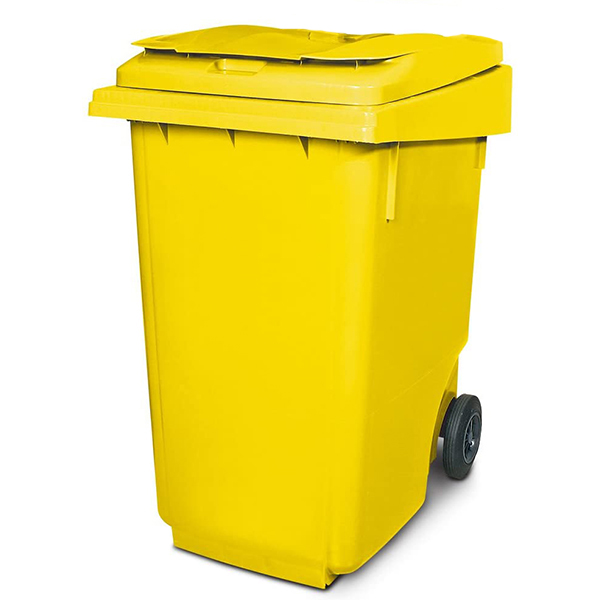 Dvorišna kanta za smeće 360l Urban žuta 1018-360