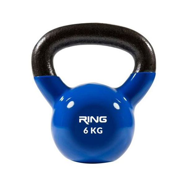 Kettlebell 6kg metal+vinyl Ring RX DB2174-6 blue