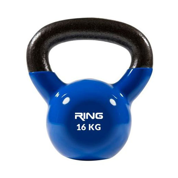 Kettlebell 16kg metal+vinyl Ring RX DB2174-16 blue