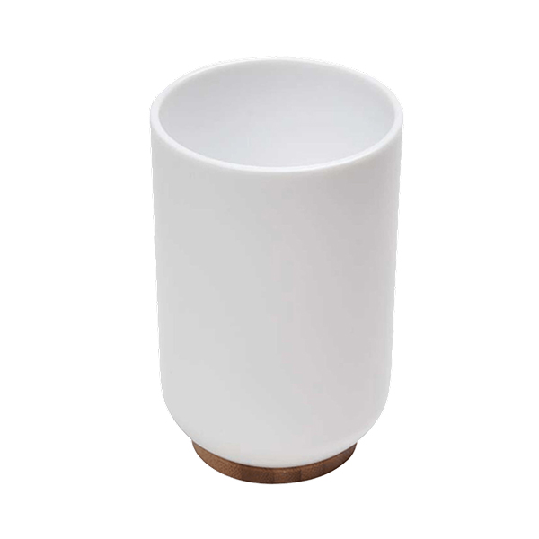 Čaša za četkice 11x7,2cm poliresin bambus bela Tendance 6174210