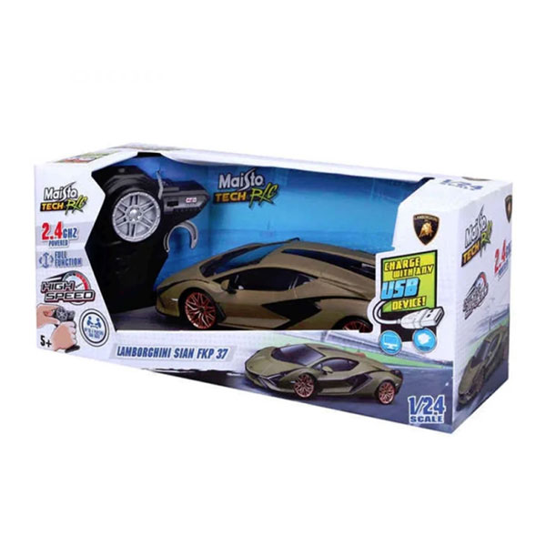 Automobil na daljinsko upravaljanje 1:24 RC USB Lamborghini Sian Maisto 52912