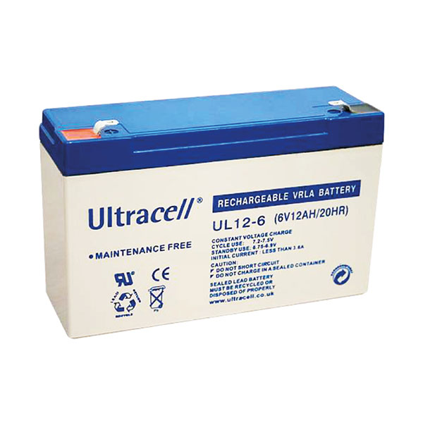 Žele akumulator Ultracell 12 Ah 6V/12-Ultracell