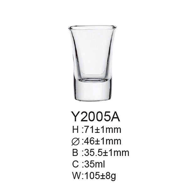  Staklena čaša za rakiju 6/1 35 ml Y2005A