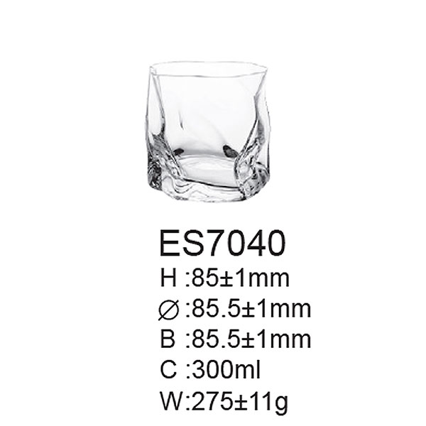 Staklena čaša za viski i žestoka pića 300 ml Twist 6/1 ES7040