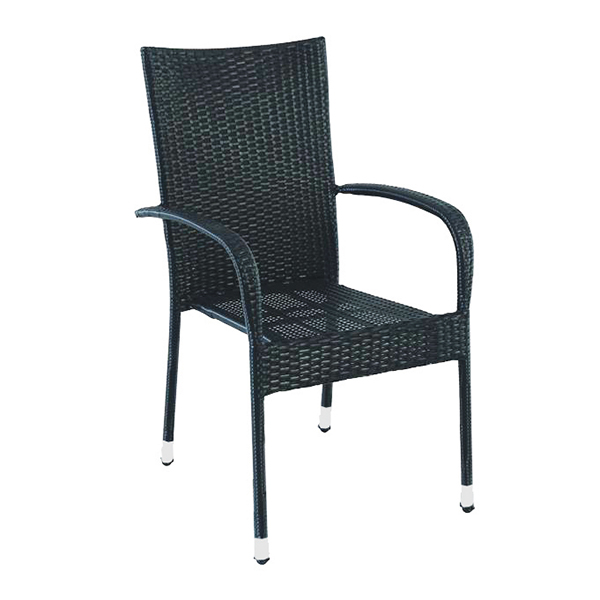 Baštenska stolica od ratana Tara Crna 41300