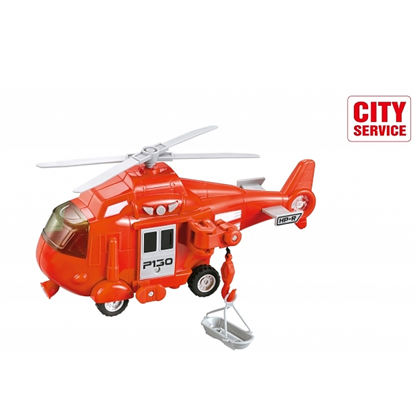 Helikopter vatrogasni sa zvukom i svetlom City Service 42878