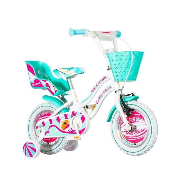 Dečiji bicikl Ice Cream 12 inča tirkiz roze Visitor ICE120 1120067