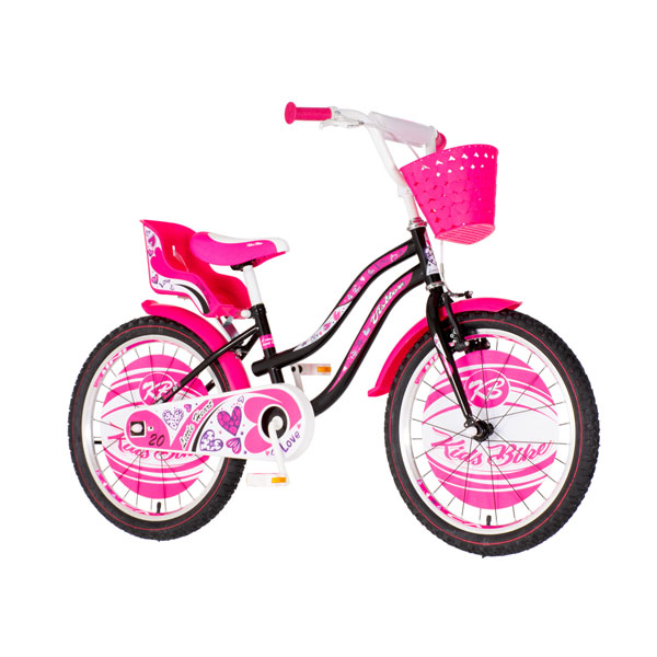 Dečiji bicikl Little Heart 20 inča roze crna Visitor HEA200 1203001
