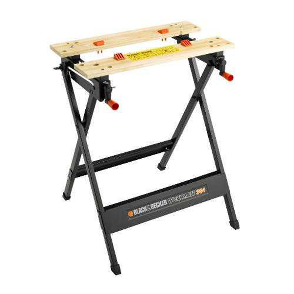 Radni sto sklopivi nosivost 250 kg Black+Decker WM825