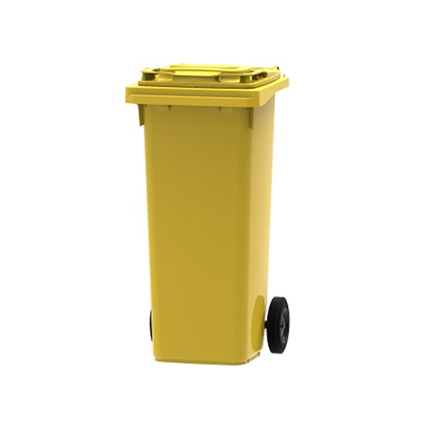 Dvorišna kanta za smeće 140l Standard žuta 1018 PL140