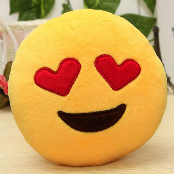Plišani jastuk Emoji Love 35cm Selay 114188