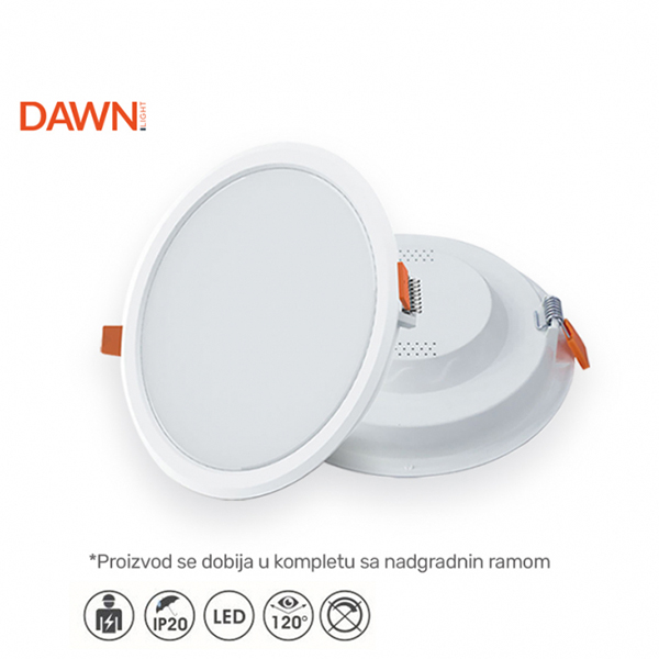 Led panel ugradni KNC1 18W 1620Lm 6500K Dawn 201278