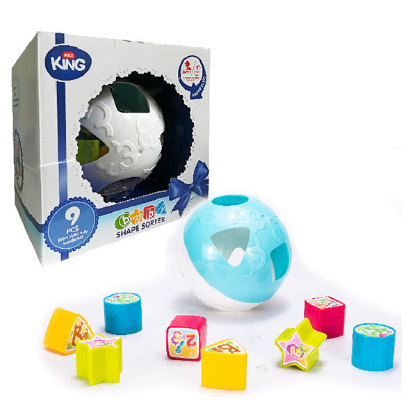 Igračke za bebe lopta umetaljka plava 21165