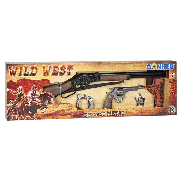 Set oružja sa puškom Divlji Zapad Gonher 24606