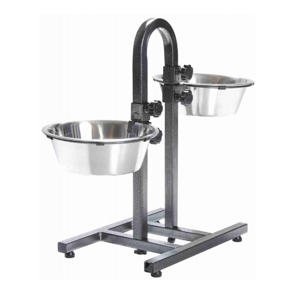Metalni stalak sa posudama metal Inox 2x2,8l za ljubimce Trixie 2497