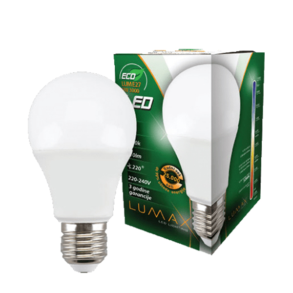 Led sijalica ECO LUME27-9W 3000K Lumax 950