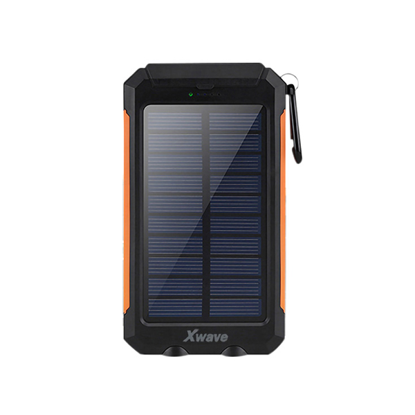 PowerBank baterija/punjač 8000 mAh solarni Xwave Camp-L80black/orange