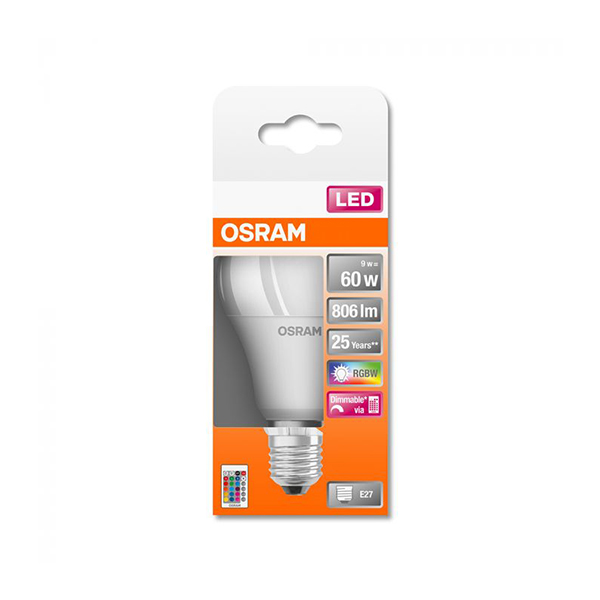 Sijalica RGB sa daljinskim E27 9W 2700k Dim Osram O30754 Volim