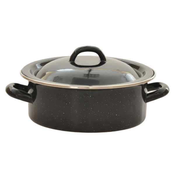 Emajl plitka šerpa sa poklopcem 24cm 3,5L FG BR-538