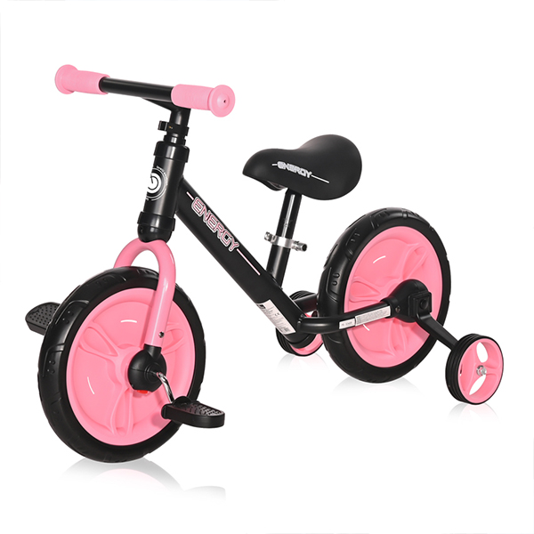 Balans Bicikl Energy 2u1 Black and Pink Lorelli 10050480005
