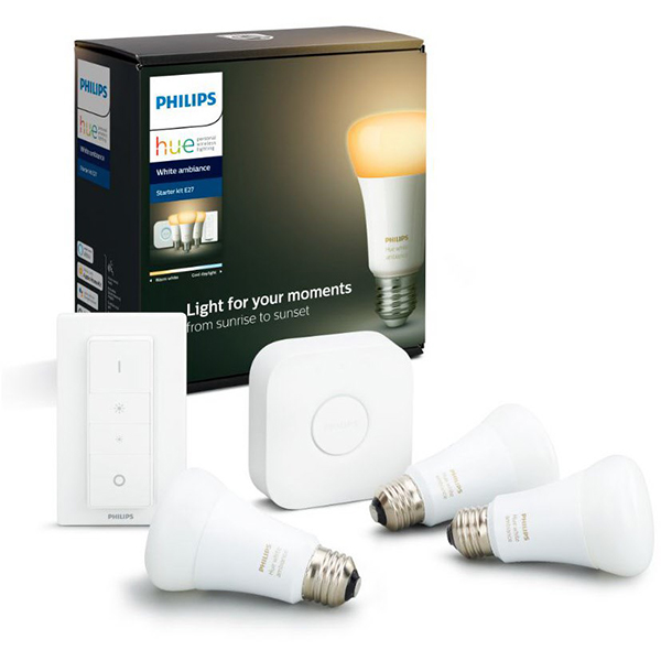 Philips HUE set beli ambinece 9.5W E27 A19 PH034