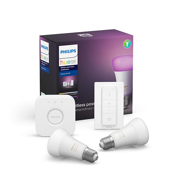 Philips HUE RGB set 9W E27 A19 PH050