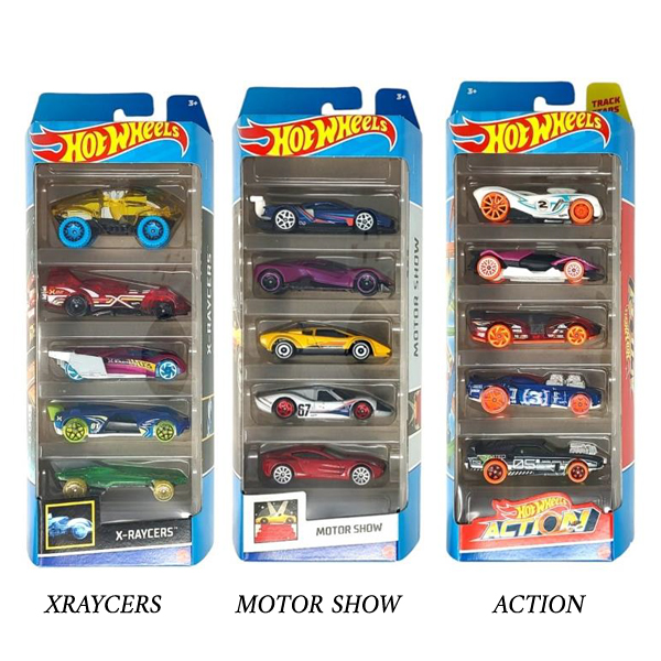 Metalni autići set 5kom Hot Wheels 018060