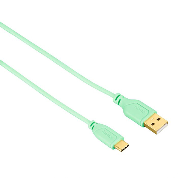 USB-C kabl fleksibilan zeleni Hama 135786