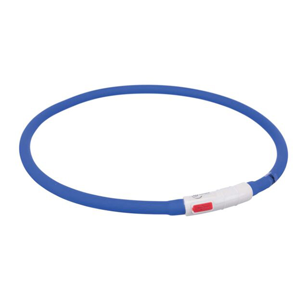 Svetleća ogrlica USB plava Trixie 12642