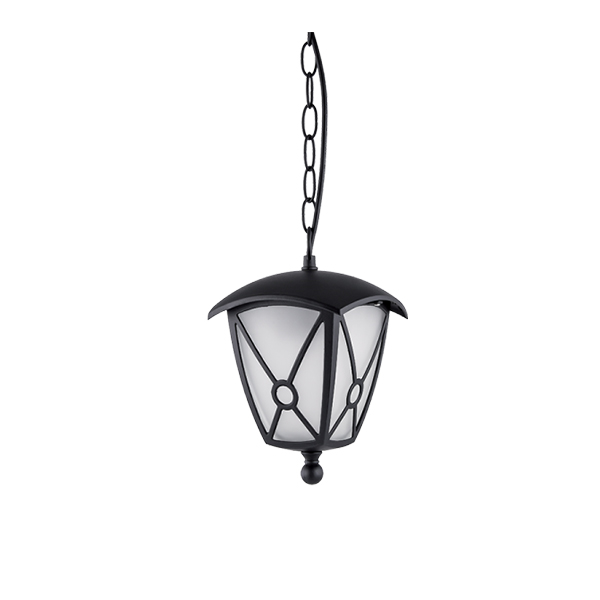 Baštenska lampa visilica fenjer E27 IP44 Mark Elmark 96503P/BK