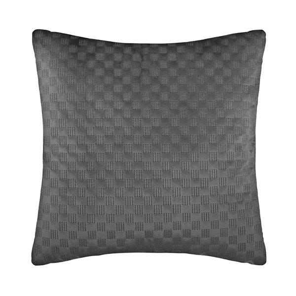 Dekorativni jastuk 40x40cm poliester velur siva Dolce Atmopshera 163911L