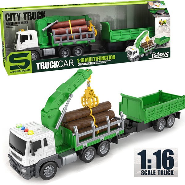 Kamion za transport drva sa prikolicom 36987