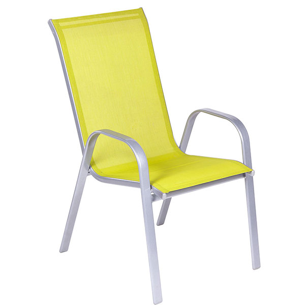 Baštenska stolica sa tekstilnim sedalom Alegra žuta Nexsas 67541