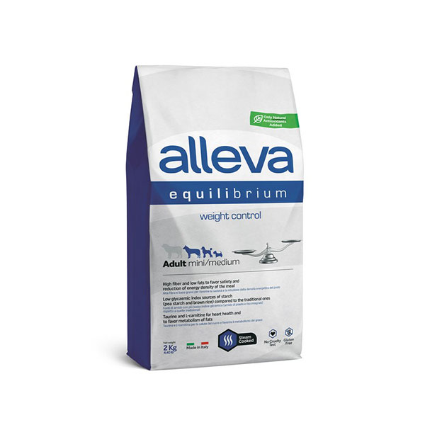 Hrana za pse za kontrolu težine 2kg Mini Medium Adult Equilibrium Alleva ALP6013