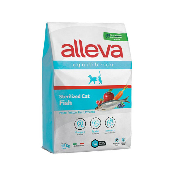 Hrana za sterilisane mačke Riba 1,5kg Adult Equilibrium Alleva ALP61074