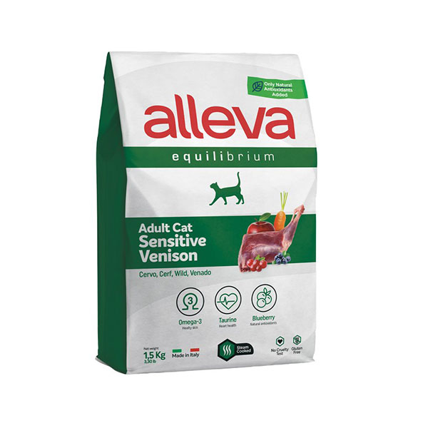 Hrana za mačke Divljač 1,5kg Sensitive Adult Equilibrium Alleva ALP61054