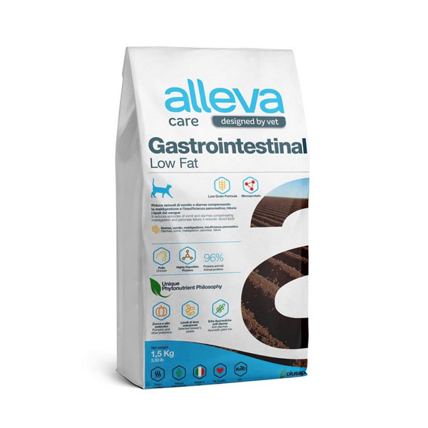 Hrana za mačke dijetalna 1,5kg Gastrointestinal LowFat Adult Care Alleva ALP10270