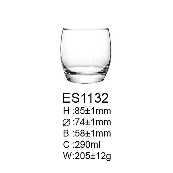 Staklena čaša za viski 290 ml Barrel 6/1 ES1132