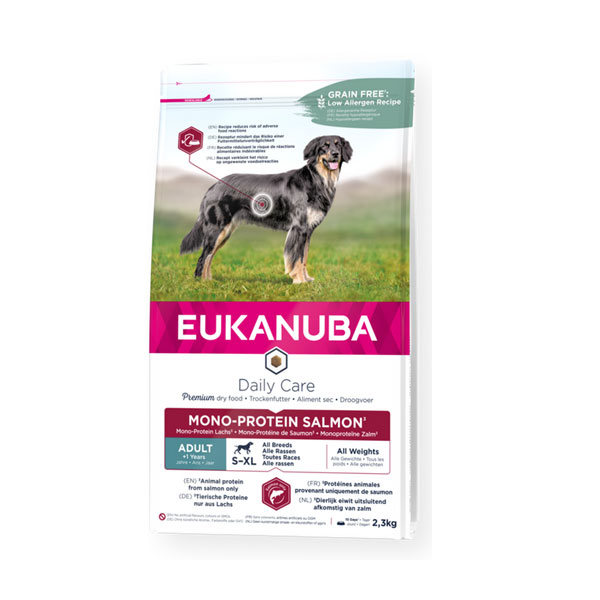 Hrana za pse Mono Protein Losos 2,3kg Adult Daily Care Eukanuba EUK4006017