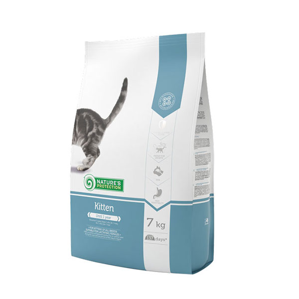 Hrana za mačiće Piletina Ćuretina Kril račići 2kg Kitten Natures Protection NP702201