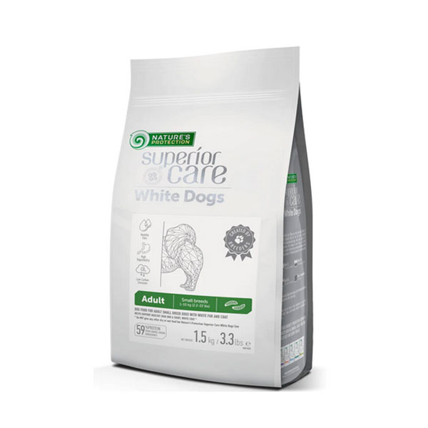 Hrana za pse sa belim krznom Superior Care 10kg Insekt small Natures Protection NP751414