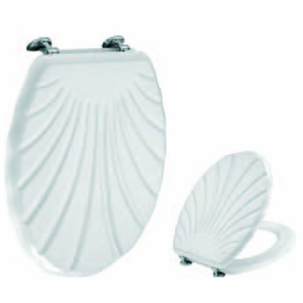 Daska za WC šolju medijapan u obliku školjke bela DKSD7