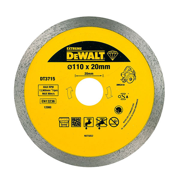 Rezna ploča za tvrdu keramiku 110x20mm DeWalt DT3715