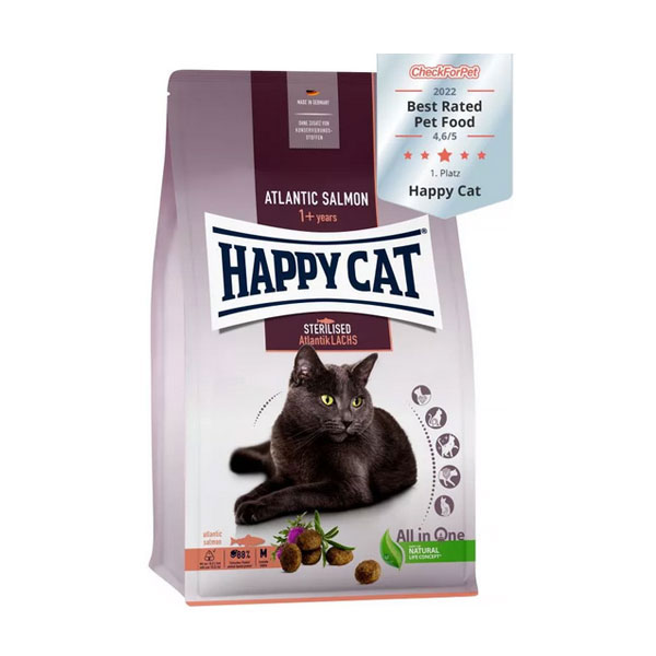 Hrana za sterilisane mačke Losos 1,3kg Happy Cat 19KROHD000013