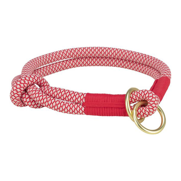 Poludavilica soft rope S-M 40cm/10mm crveno-bež Trixie 04DAVT1984503