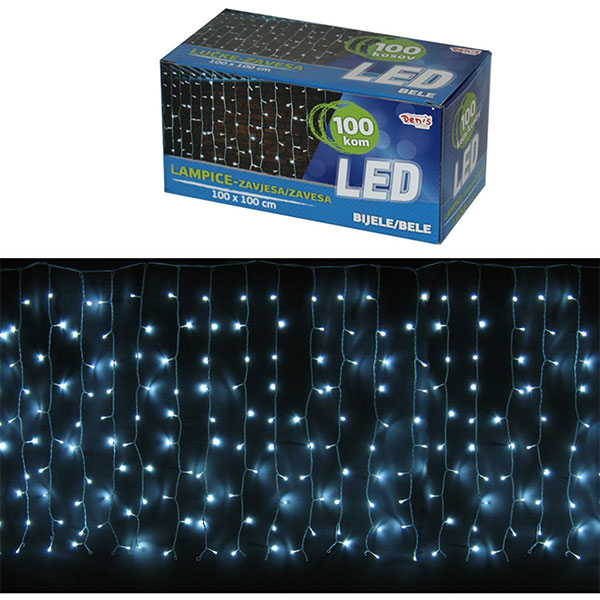Novogodišnje LED lampice zavesa 100 kom 10 52-180000