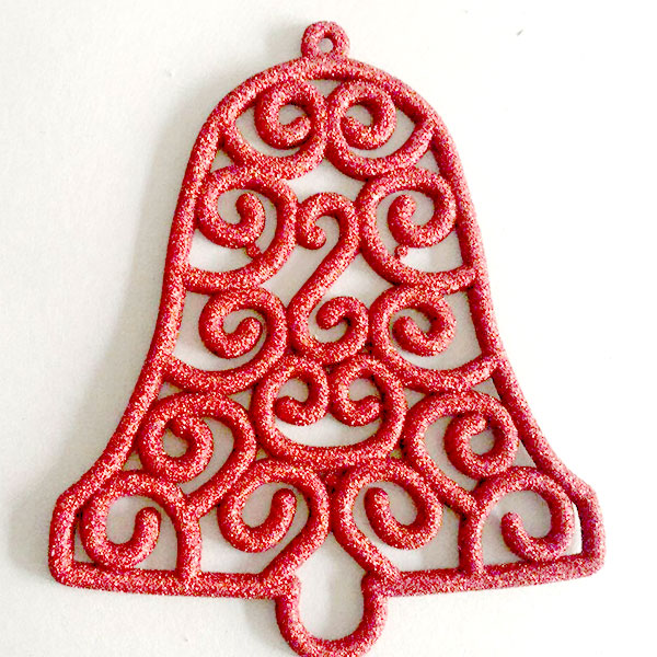 Novogodišnji ukras Zvono 15 cm Crveno 40-643000