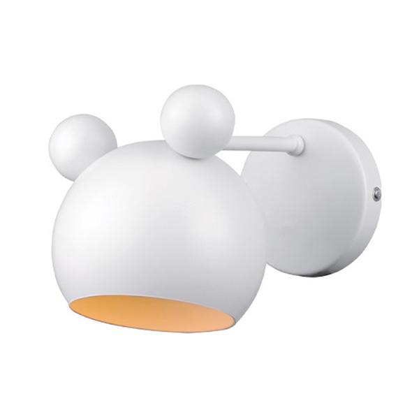 Dečija zidna lampa Mickey 1XE27 Bela 955MICKEY1W/WH