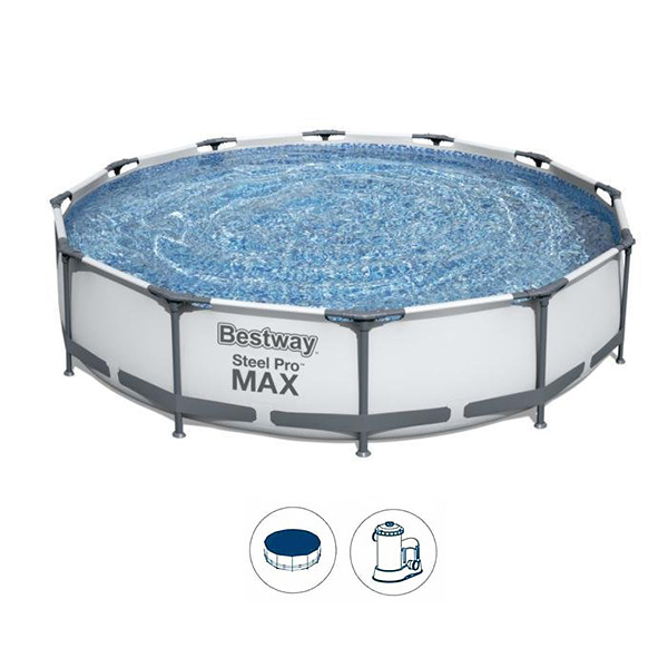 Bazen za decu Bestway Max Pool 366x76cm sa pumpom i prekrivačem 56416/58037E