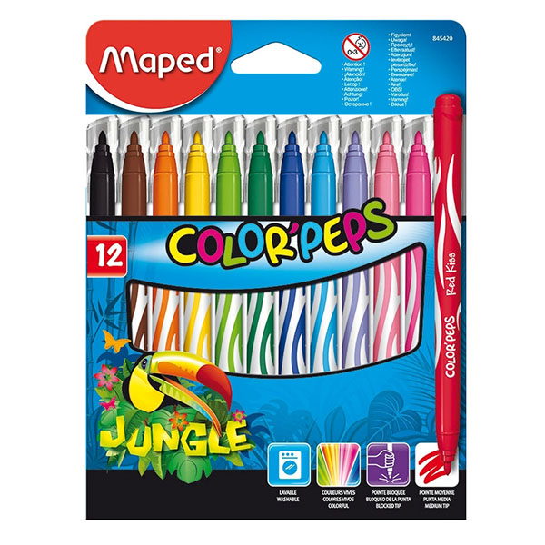 Flomasteri Maped Jungle Color Peps M845420